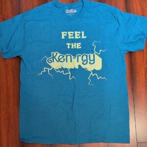 Men's Blue Feel the Ken-rgy Barbie T-Shirt Size large